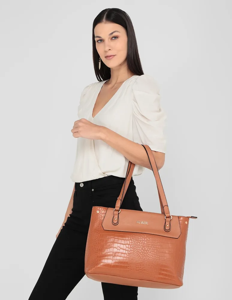 Bolsa satchel Huser Basics para mujer