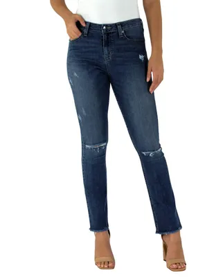 Jeans bota Innermotion Flare lavado desgastado corte cintura alta para mujer