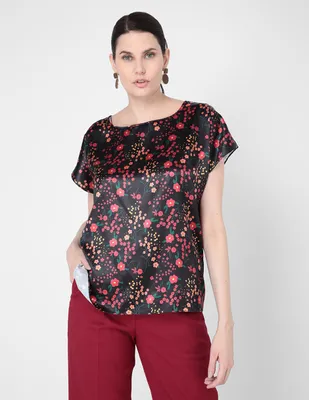 Blusa formal Izanami manga corta para mujer