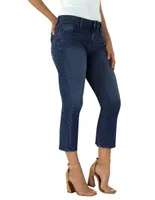 Jeans boyfriend Innermotion lavado obscuro corte cintura para mujer