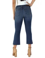 Jeans boyfriend Innermotion lavado obscuro corte cintura para mujer