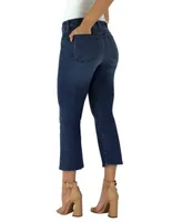 Jeans boyfriend Innermotion lavado obscuro corte cintura para mujer