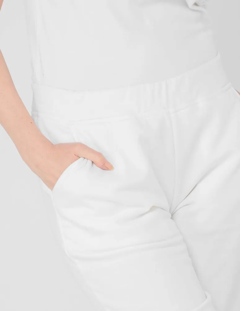 Pants slim Pieces con elástico para mujer