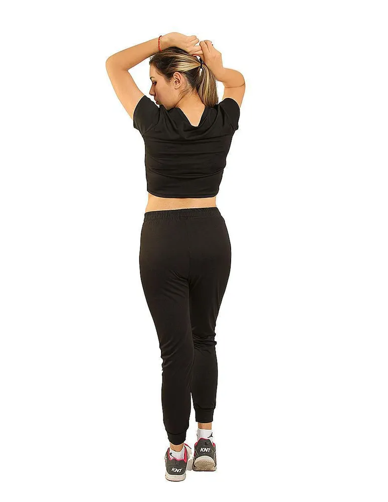 Conjunto pants slim I Love Your Style con elástico para mujer