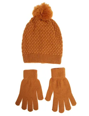 Set de gorro y guantes MAP con pompón