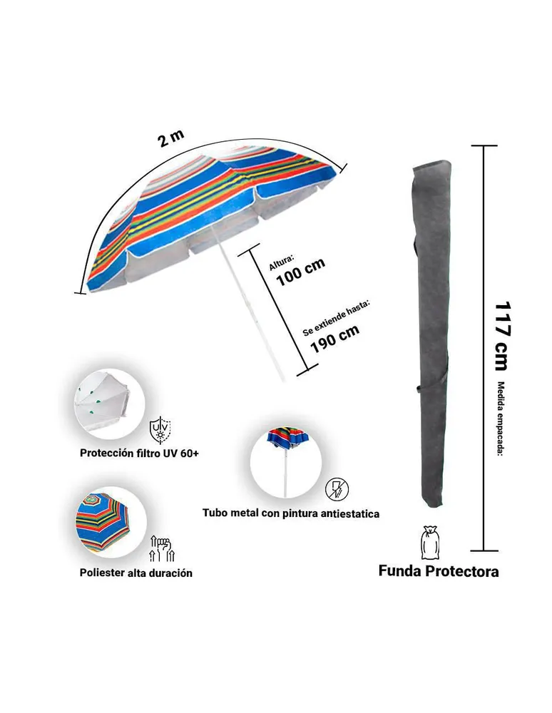 Paraguas Plegable Manual - La Merced Importadora