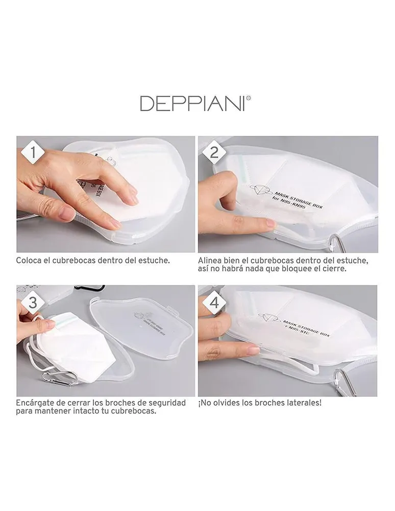 Cubrebocas de plástico Deppiani unisex