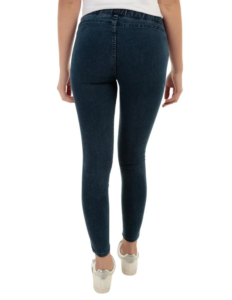 Jeans skinny 365 Essential lavado obscuro corte cadera para mujer