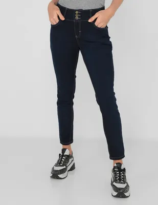 Jeans skinny Frappe p147 corte cintura para mujer