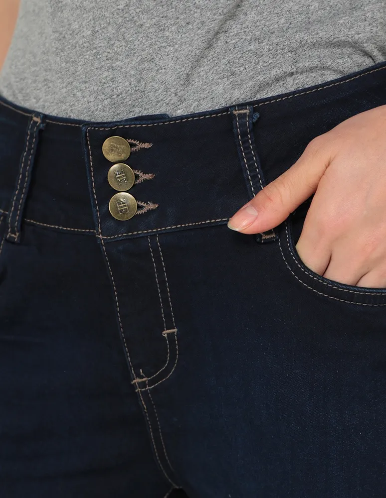 Jeans skinny Frappe p147 corte cintura para mujer