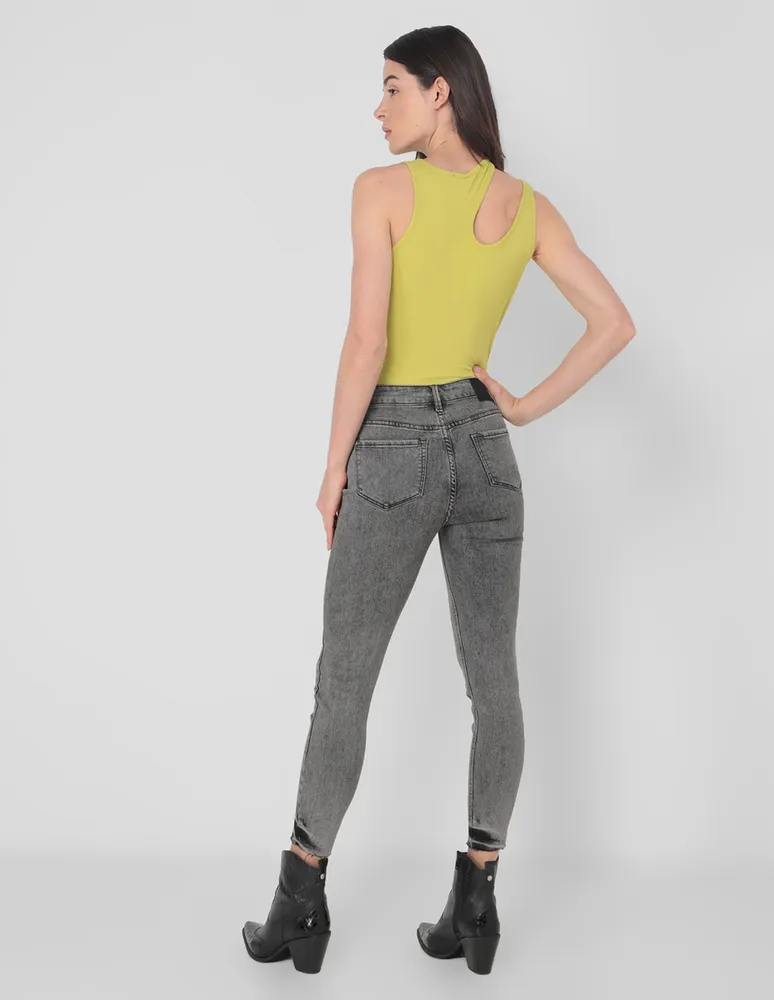 Jeans skinny Dekien corte cintura alta para mujer