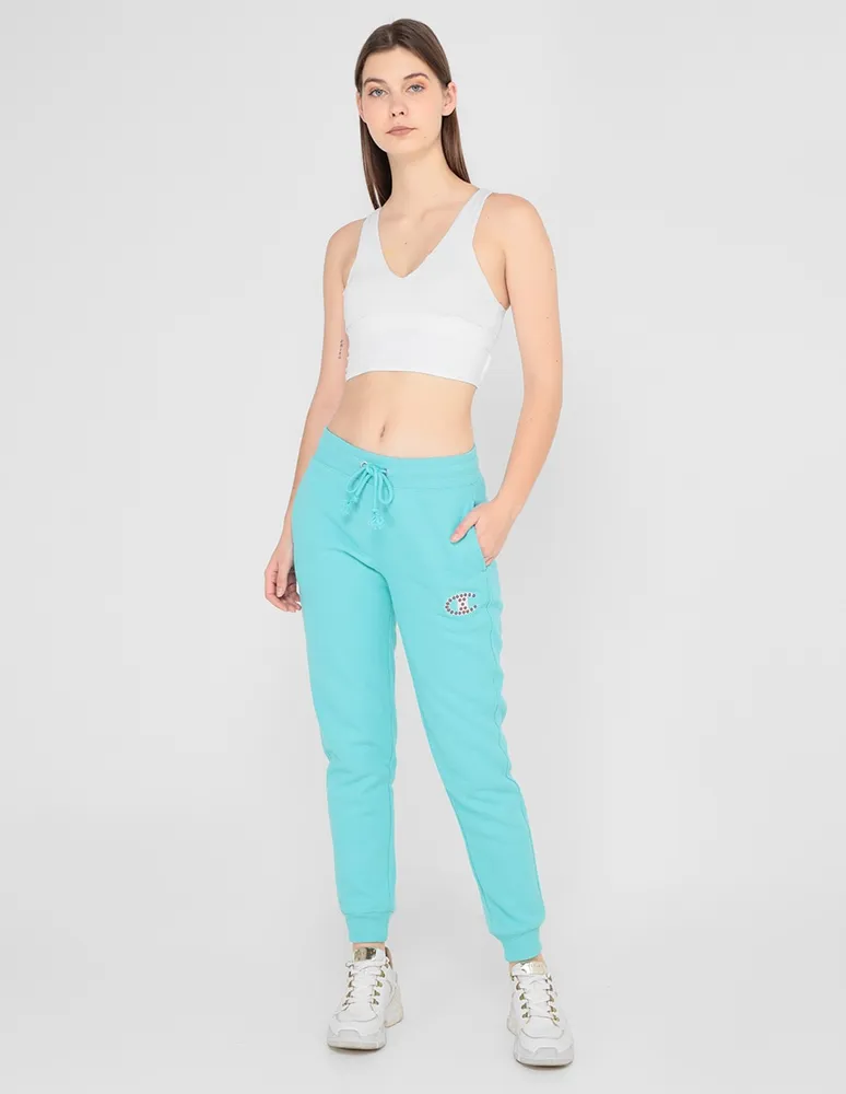 Pants straight Champion con jareta para mujer