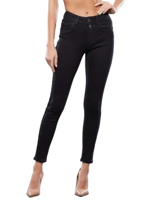 Jegging skinny NYD lavado obscuro corte cintura para mujer