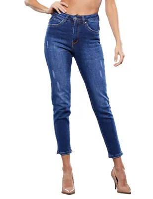 Jeans skinny NYD lavado medio corte cintura para mujer
