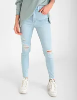 Jeans skinny GAP desgastado corte cintura alta para mujer