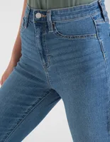 Jeans skinny GAP lavado claro corte cintura para mujer