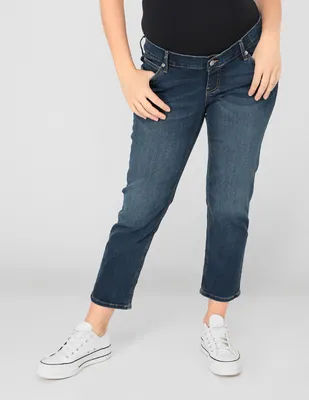 Jeans slim GAP deslavado corte cintura para mujer