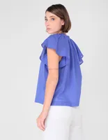 Blusa manga corta para mujer