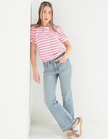 Jeans flare high rise 70s corte cintura alta para mujer