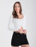 Playera Aéropostale cuello con botón para mujer