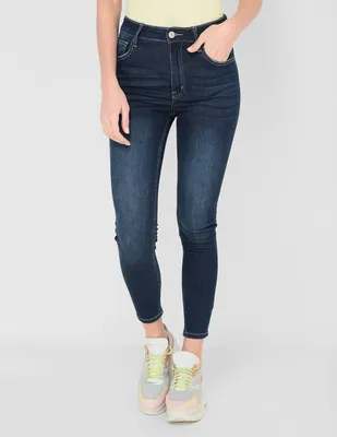 Jeans skinny Aéropostale lavado medio a la cintura para mujer