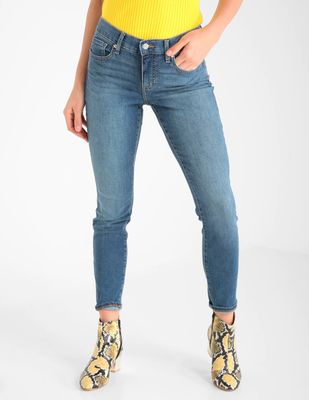 jeans skinny banana republic lavado obscuro corte cintura para mujer