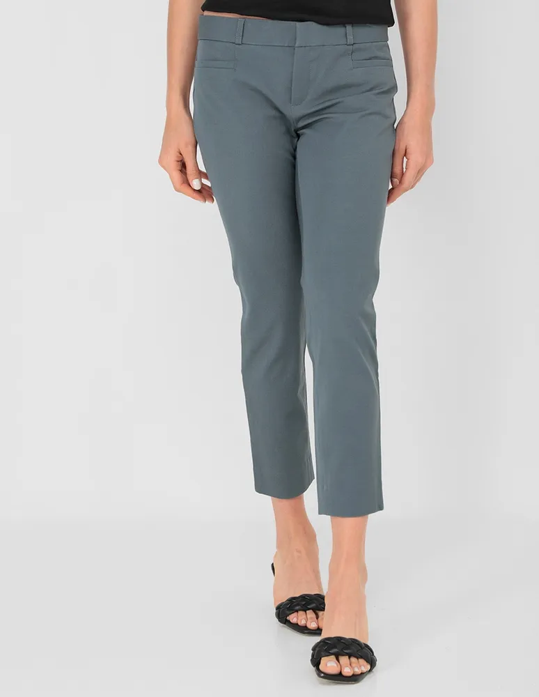 pantalón slim petite corte cintura