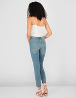 jeans skinny banana republic lavado claro corte cintura para mujer