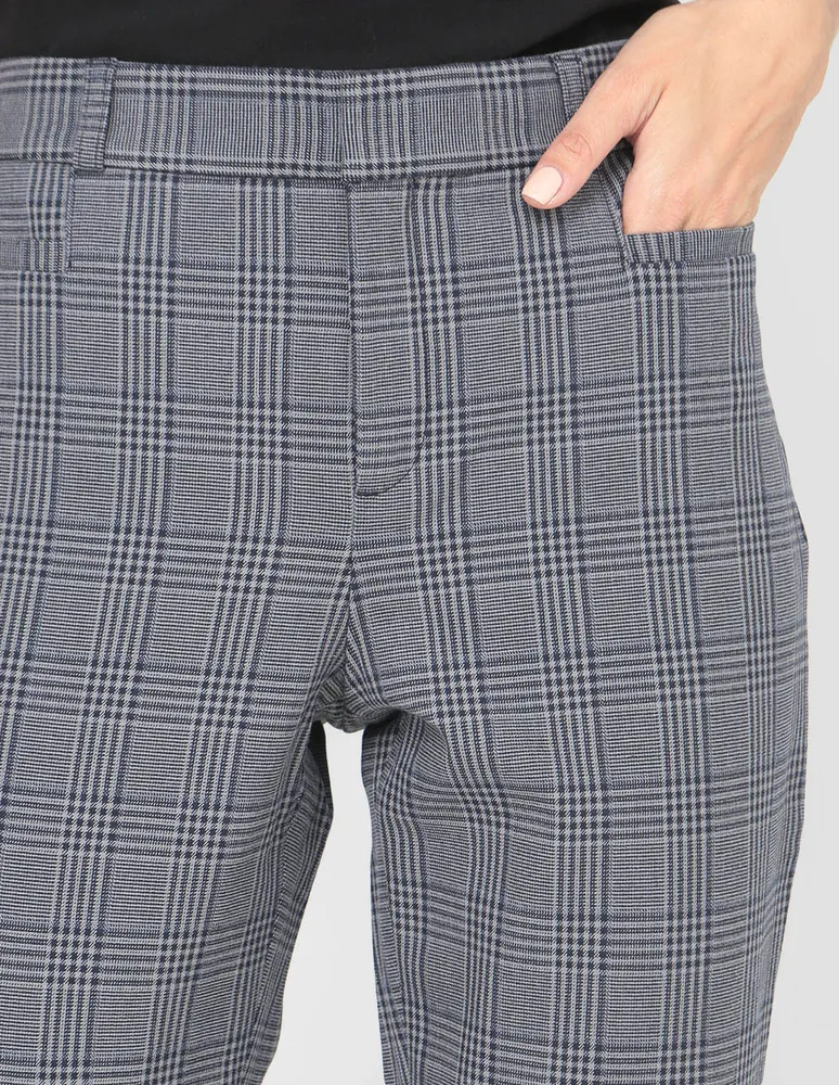 pantalón banana republic slim a cuadros para mujer