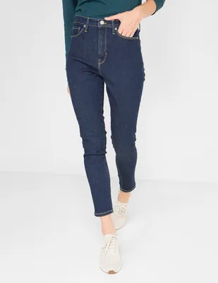 jeans slim banana republic lavado obscuro corte cintura para mujer