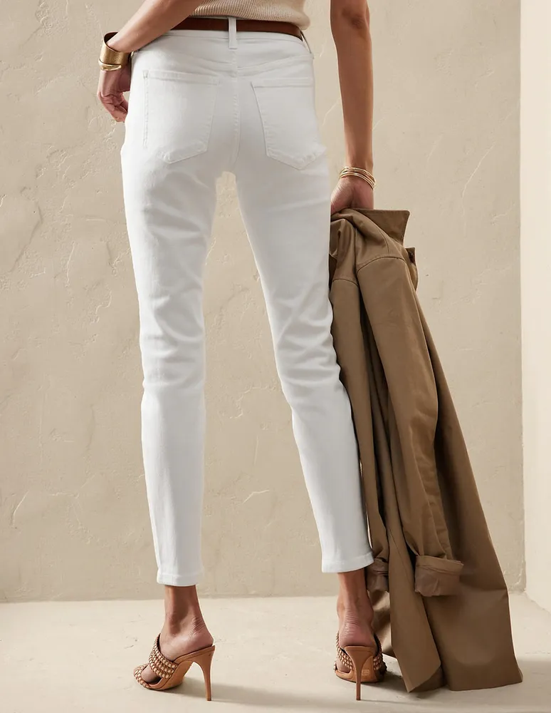 jeans skinny lavado claro corte cintura para mujer