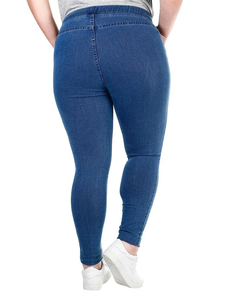 Jegging skinny 365 Essential lavado obscuro corte cintura para mujer