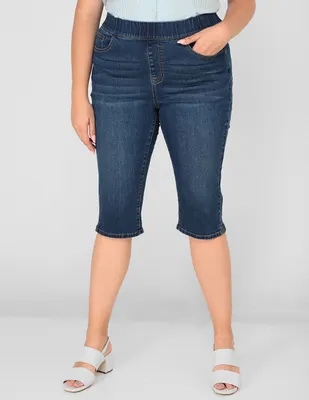 Jeans skinny The Pattern lavado obscuro corte cintura para mujer