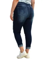 Jeans skinny Balam deslavado corte cintura alta para mujer