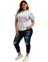 Jeans skinny Balam deslavado corte cintura alta para mujer