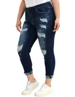 Jeans skinny Balam deslavado corte cintura alta para mujer