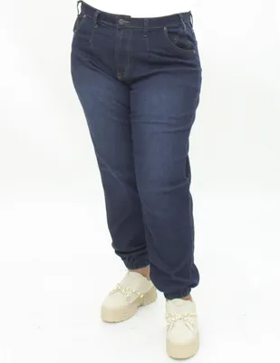 Jeans straight Locura lavado medio corte cintura alta para mujer