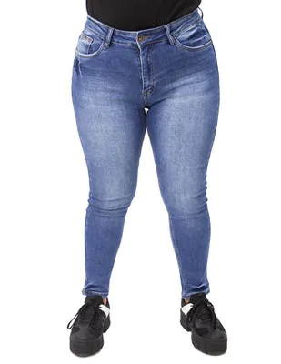 Jeans skinny Locura corte cintura alta para mujer