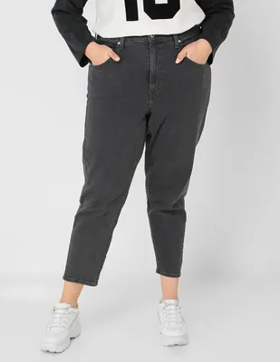 Jeans mom Levi's lavado obscuro corte cintura alta para mujer