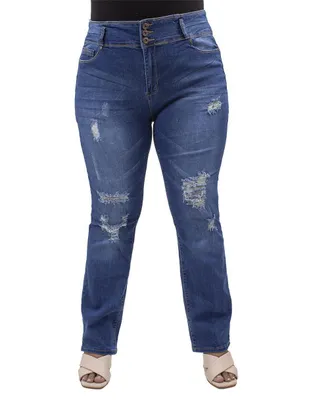 Jeans skinny Opp´s Jeans 101001-f1006 lavado obscuro corte cintura