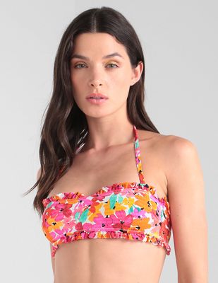 Strapless ETAM estampado floral para mujer