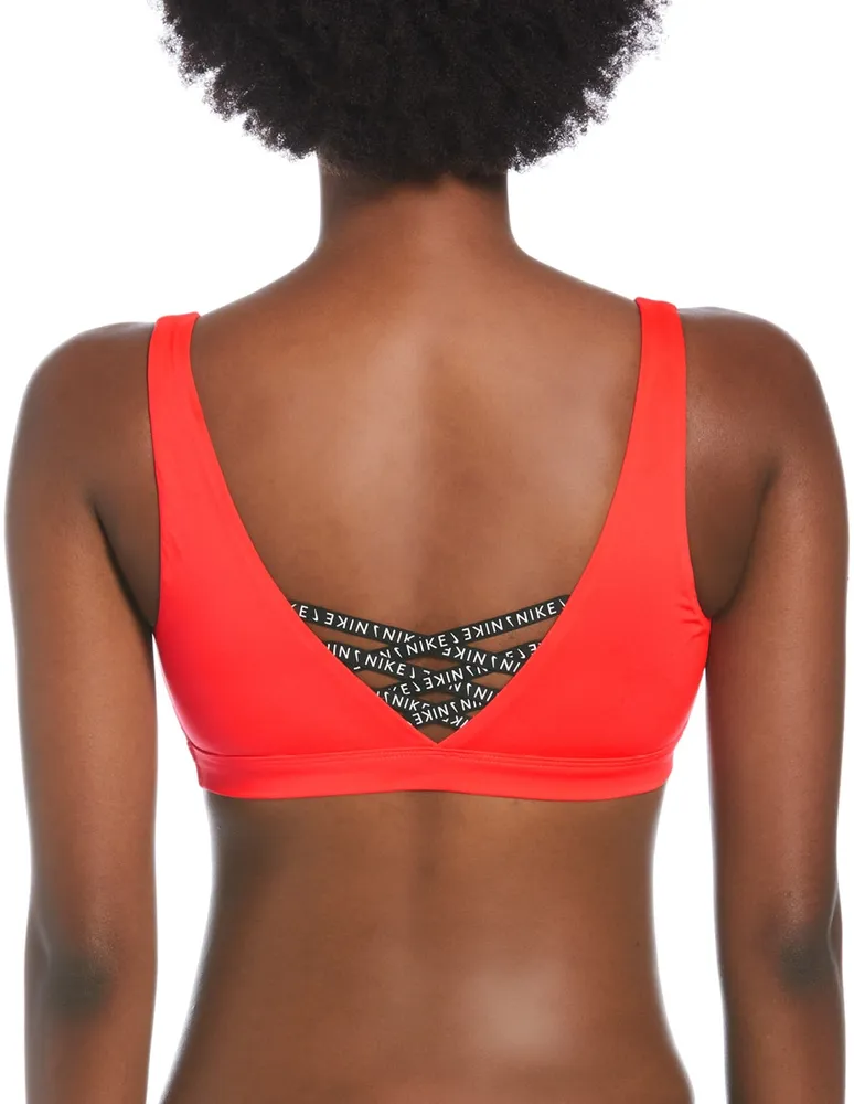 Top bikini Nike sin copa para mujer