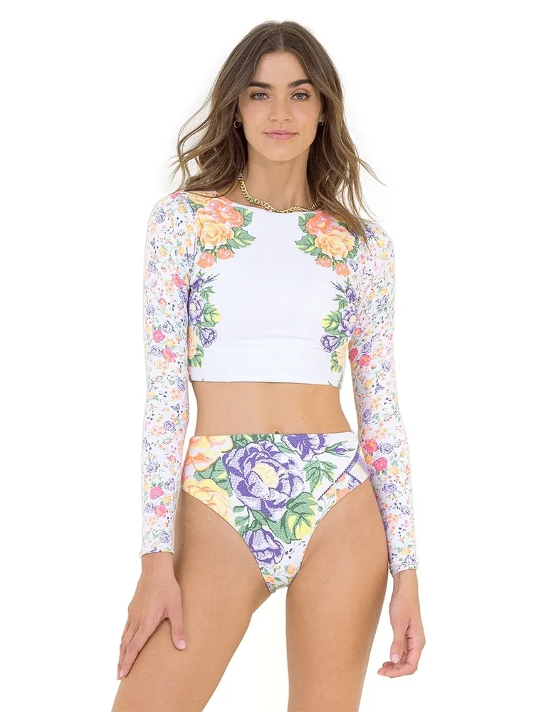 Bikini Maaji floral cintura para mujer