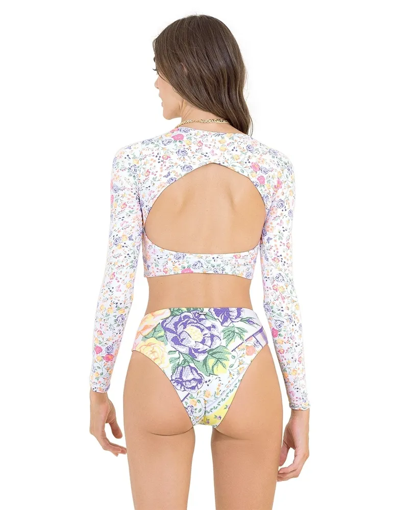 Bikini Maaji floral cintura para mujer