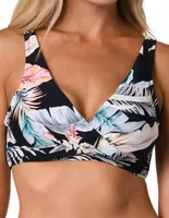 Top bikini Jantzen floral con removible para mujer