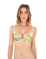 Top bikini Zingara macroprint con balconette para mujer