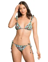 Tanga Maaji floral cadera para mujer