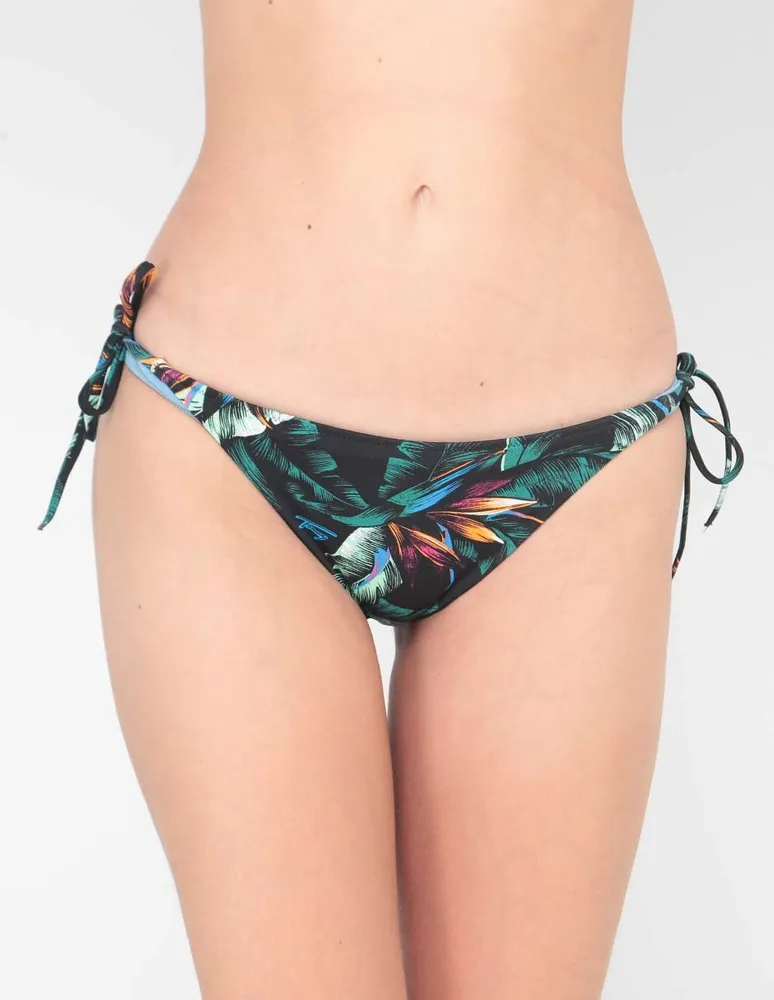 Bikini Tommy Hilfiger floral cintura baja para mujer