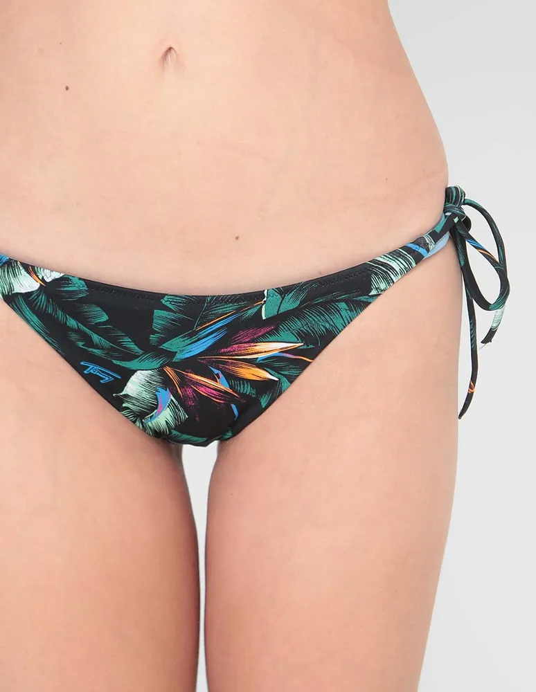 Bikini Tommy Hilfiger floral cintura baja para mujer