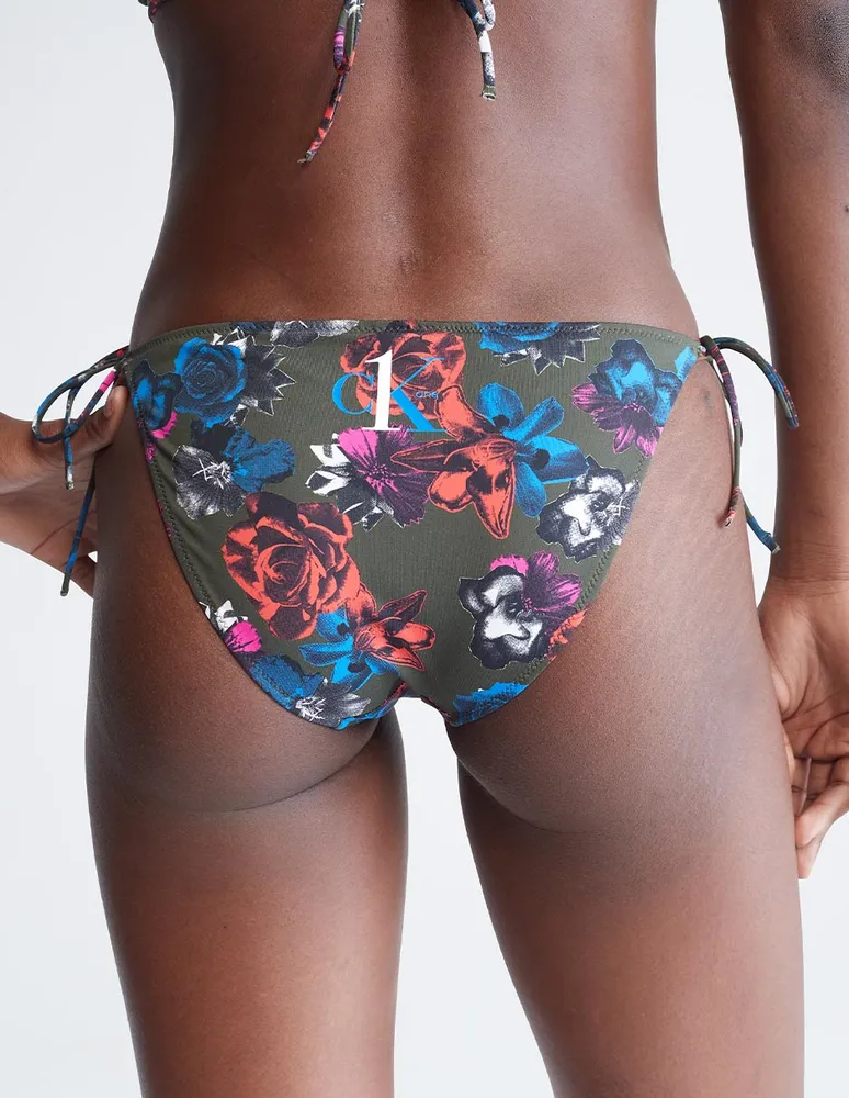 Bikini Calvin Klein floral cintura para mujer